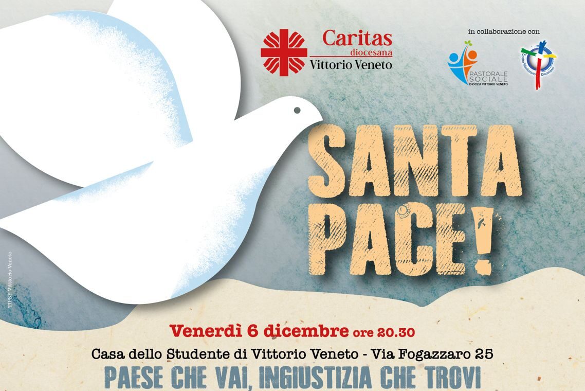 “Santa Pace!”, rassegna di eventi della Caritas diocesana al via in Casa dello Studente